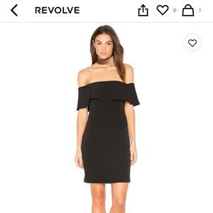 Bardot black off the shoulder dress